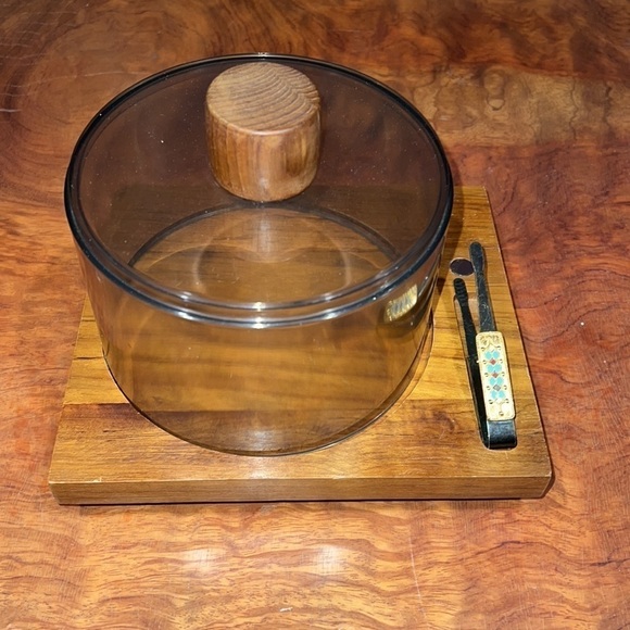 Atapco Teak Wood Covered Cheese Tray - Picture 2 of 8